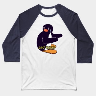 sad noot penguin meme / pingu Baseball T-Shirt